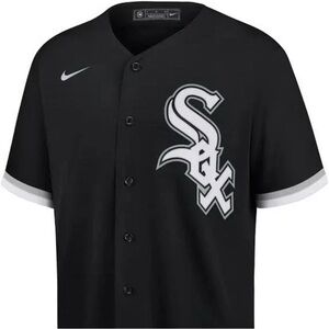 Nike Chicago White Sox Eloy Jimenez Black Sewn Team Jersey 2XL Men MLB NWT